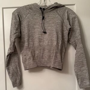 Balance Athletica Gray Women's Cropped Hooded Top - too cute!  Size Medium